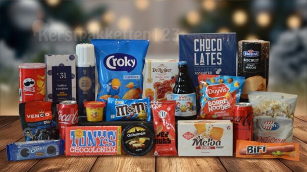 Kerstpakket luxe A-merk foodproducten