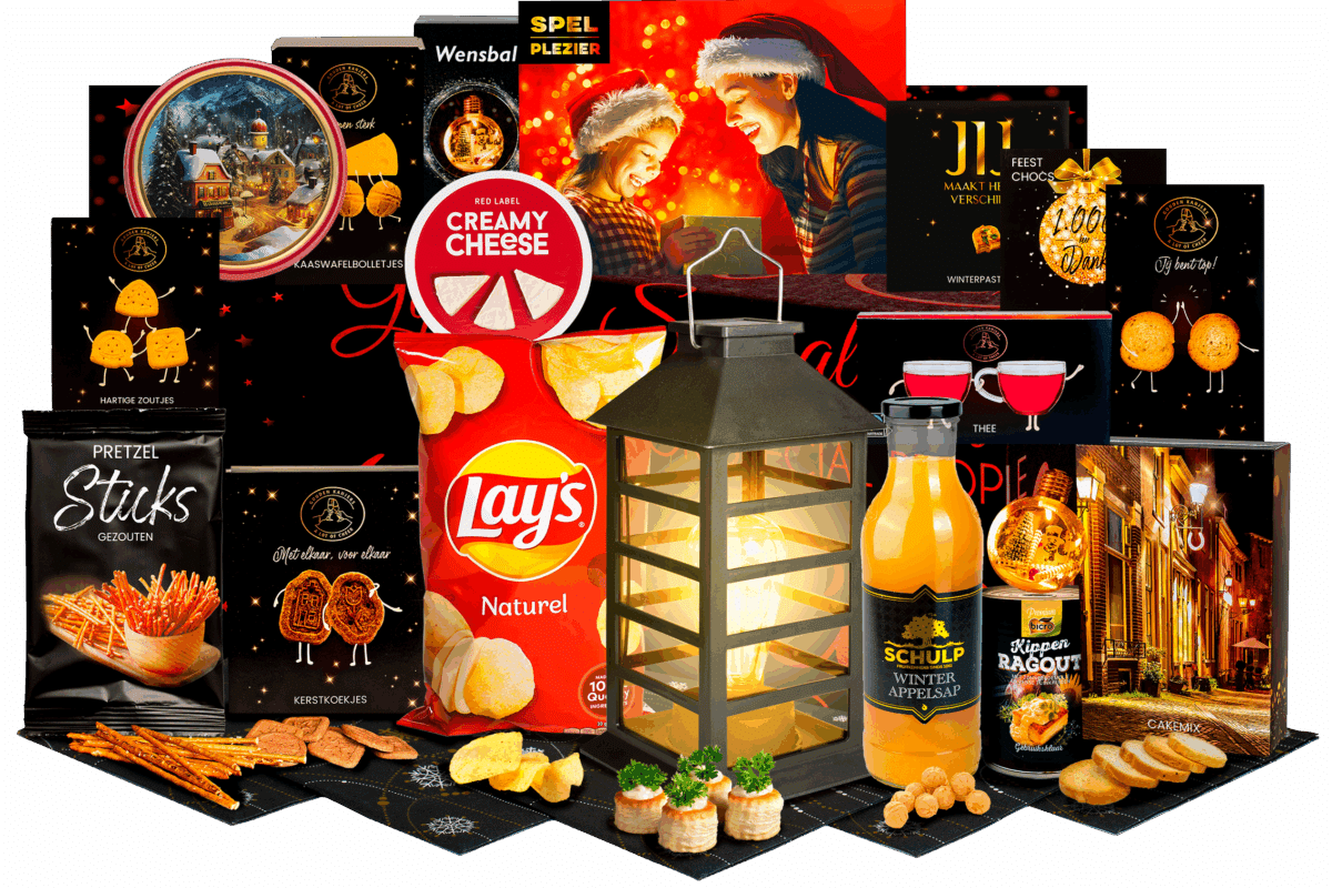 Kerstpakket met solar lantaarn