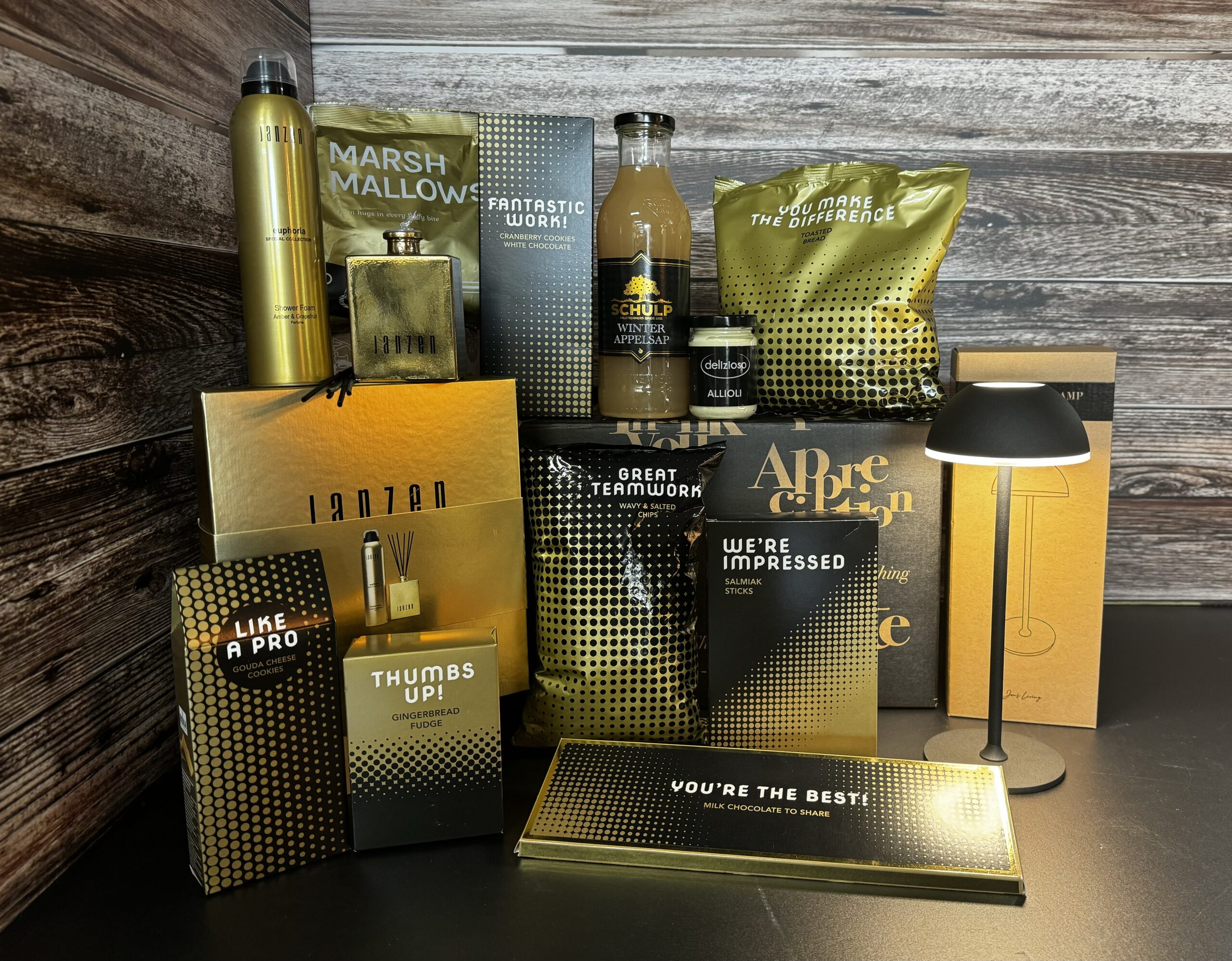 Kerstpakket 'Jij bent goud waard'