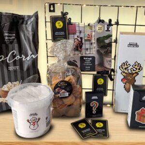 Kerstpakket Perfect Pixel met pubquiz en LED fotorek