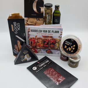 Kerstpakket borrelen van de plank